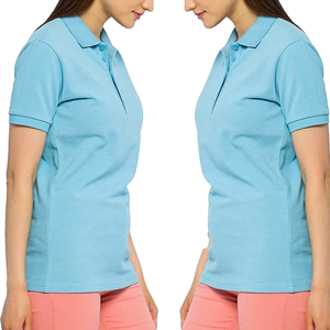 เสื้อโปโลผู้หญิงสำหรับตีกอล์ฟ น้ำหนักเบา ออกแบบได้ตามต้องการ แขนสั้น แห้งเร็ว ติดกระดุม 4 เม็ด - Product Image 6