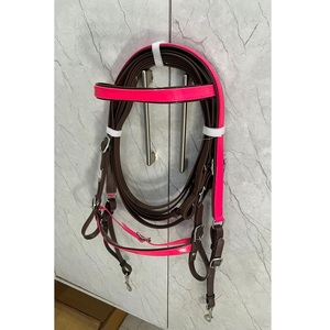 ชุดบังเหียนม้า LLT Brown (Biothene) PVC พร้อมสายรัดหน้าผากและสายรัดจมูก พร้อมสายบังเหียนเข้าชุด สวมใส่สบาย ทนทาน กันน้ำ มี 4 ขนาด - Product Image 3
