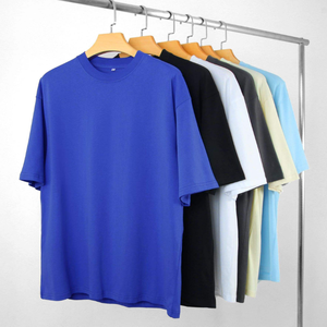 T-shirt décontracté à manches courtes pour homme, imprimé, tricoté, 100% coton, 220g, sérigraphié, design vierge - Product Image 4