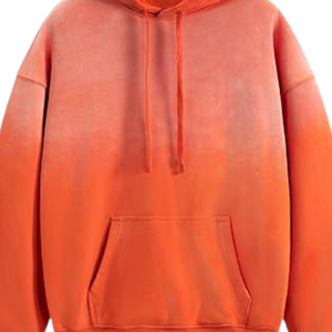 Comfortable <b>Pullover</b> Hoodie Soft Fleece Orange Hoodie Custom Blank Hoodie – Perfect for Printing & Embroidery - Product Image 3
