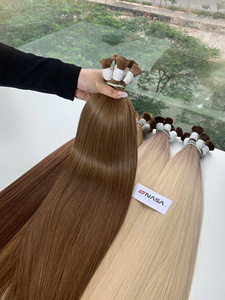 Extensions de cheveux en vrac, couleur blonde éclatante, 100% cheveux vierges vietnamiens, prix de gros, adapté pour le Nouvel An - Product Image 5