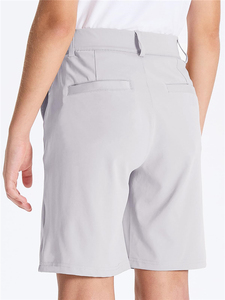 Shorts de golf pour garçons, shorts décontractés en sergé hybride à devant plat, vêtements pour enfants, shorts d'uniforme scolaire extensibles - Product Image 3