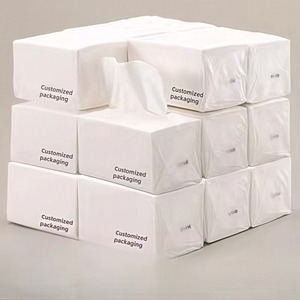 Paquetes de Papel Tisú Facial Ecológico, Servilletas Suaves de Pulpa de Madera Virgen para Uso Doméstico, de Oficina y Comercial - Product Image 3