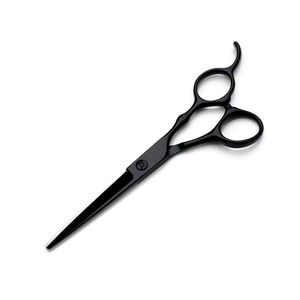 Juego de Tijeras de Peluquería Reutilizables Negras para Múltiples Usos, Hoja Afilada de Acero Inoxidable, 30 Dientes, para Diestros, Mango Largo - Product Image 3