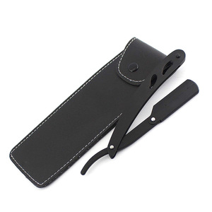 New High Quality Personalized Men's Straight <b>Razor</b> Stainless Steel Solid Color Shaving <b>Razors</b> For Barber - Product Image 5