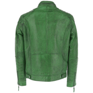 Stand Collar <b>Leather</b> <b>Jacket</b> For Outdoor Wear Hot Selling <b>Men</b> Clothing <b>Leather</b> <b>Jackets</b> New Fashion Latest Arrival - Product Image 6