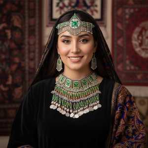 Vintage Style Afghan Kuchi Jewelry Handmade Necklace Earrings for Ladies Party Wedding Fashion - Product Image 3