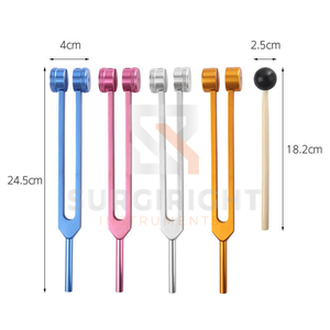 Diapasón de aluminio de 512 Hz para diagnóstico clínico, neurología, audiológica, ortopedia y evaluación auditiva OEM Blush MOL - Product Image 4