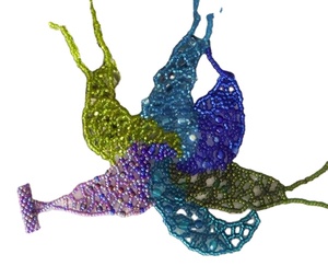 Boucles d'oreilles perlées pompon exquis pour cadeau luxe bohème bijoux faits à la main mode femmes Miyuki couleur bleue - Product Image 1