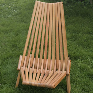 Chaise pliante de jardin moderne sans accoudoirs, chaise de balcon, cadre en bois d'acacia durable pour une utilisation en intérieur/extérieur - Product Image 4