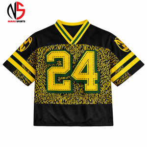 Unisex Oversized <b>Mesh</b> American Football Jersey Men Custom Sublimation Pattern Design NURAK's Sports <b>Top</b> Wholesale Manufacturer - Product Image 1