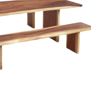 A Teak Wood <b>Table</b> Chair Set Featuring a Modern Design Eco-friendly Durable Perfect for Restaurants Attractive Outdoor Concept - Product Image 3