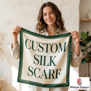 Écharpe carrée imprimée personnalisée de qualité supérieure, marque privée, écharpe de mode, fabricant de textiles OEM ODM sur mesure - Product Image 2