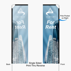 Bandera de Plumas de 8.5 Pies en Alquiler, Bandera Pequeña de Poliéster con Asta de Aluminio, Pancarta Publicitaria para Exteriores, Impresión Digital, Rectangular y Resistente - Product Image 5