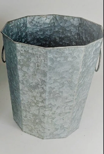 Meilleures ventes : Jardinière en métal galvanisé avec poignées pour la décoration intérieure et extérieure du jardin, pot à fleurs et jardinière - Product Image 4