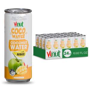Eau de coco sans sucre 320 ml avec purée de mangue, vente en gros, marque privée, échantillon gratuit, fabricant vietnamien - Product Image 1