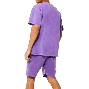 Conjunto Deportivo de Dos Piezas para Hombre, Talla Grande, Secado Rápido, Transpirable, Tela de Rizo, Poliéster/Algodón, Estilo Urbano - Product Image 6