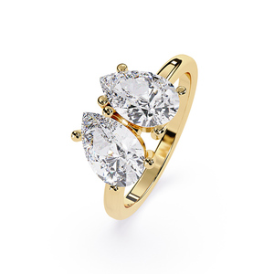 Made in India Hot Selling Customizable Handcrafted 925 Sterling <b>Silver</b> <b>Solitaire</b> Diamond <b>Rings</b> with VVS Clarity at Bulk Price - Product Image 1