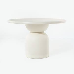 Mesa de Comedor Vandana Aureo Altis de Microhormigón Beige Claro con Base Esculpida Moderna - Product Image 2