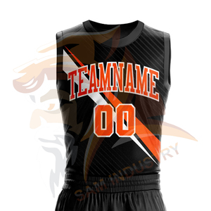 Ensemble d'uniformes de basketball sans manches en polyester 100 % de haute qualité, design personnalisé, respirant, léger, écologique, séchage rapide - Product Image 4