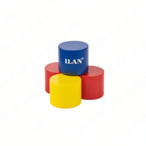 Set di 4 Cilindri in Legno Colorati 25x20 mm per Lavorazioni Artigianali - Product Image 1
