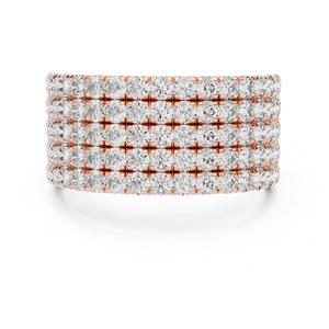 Anillo de Compromiso Minimalista VDSLR562 de Lujo Unisex en Oro Sólido de 18K con Diamante Cultivado en Laboratorio de Corte Brillante, Certificado IGI - Product Image 6