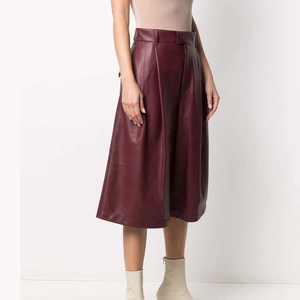 PIHA SPORTS Moda Oficina Trabajo Calzado Casual de Cuero Forrado de Secado Rápido Impermeable con Cordón Cierre Sólido Burdeos - Product Image 3