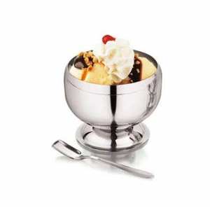 Tazón de metal para helado de grado alimenticio, taza de acero inoxidable para postres, para uso en la cocina - Product Image 5