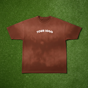 Camiseta de Hombre Personalizada con Logotipo, Lavado Ácido, 100% Algodón, Estilo Vintage, Oversize, Diseño en Blanco, Tejido Ecológico y Transpirable - Product Image 1
