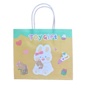 Bolsa de regalo de papel Tengy ecológica con asa, bolsa de compras Kraft para venta al por menor, eventos y embalaje de regalo (21x8x18cm) - Product Image 5