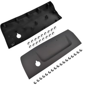 Paire de garnitures inférieures résistantes aux intempéries pour cadre de plaque d'immatriculation de porte arrière droite + gauche Ford Transit 2015-2019 - Product Image 6