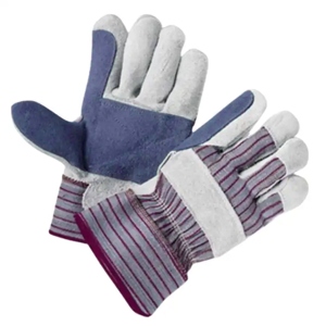 Top Grade Reinforced Cowhide Split Leather Work <b>Gloves</b> <b>Long</b> Lasting Soft Comfortable Safety Cotton <b>Gloves</b> with Features - Product Image 2