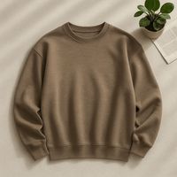 Sweat-shirt à col rond pour homme, surdimensionné, en velours côtelé, imprimé avec des lettres brodées, vêtement décontracté pour l'automne