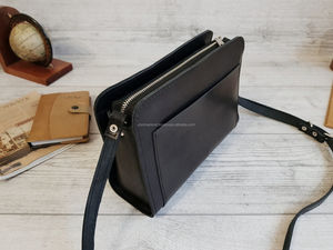 Bolso bandolera Estilo Vintage, bandolera de cuero de diseño minimalista, unisex, impermeable, informal, pequeño, a la moda, para mujer - Product Image 2