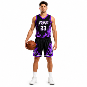 Conjunto de Uniforme de Baloncesto Personalizado con Tela de Primera Calidad, Uniforme de Baloncesto sin Mangas de Secado Rápido, Fabricante - Product Image 1