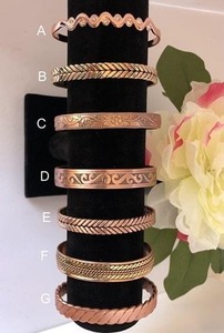 Bracelet en cuivre massif durable, fait main, réglable, accessoire de bijouterie classique, produit de qualité export - Product Image 4