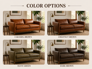 Contemporary 2.5 Seater Mid Century Modern Loveseat Sofa with Plush Cushion <b>Seating</b> Simple Design Loveseat <b>for</b> Modern Home Decor - Product Image 5