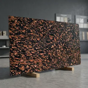 Premium Brazil Brown Granite Slab Natural <b>Stone</b> Polished Surface Luxury Building Material For Kitchen Countertop Flooring - Product Image 4