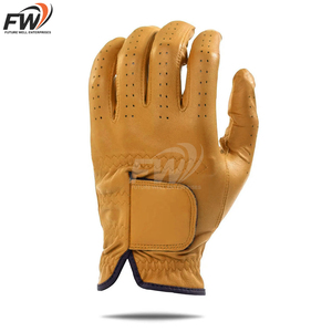 Gants de golf en cuir Cabretta sur mesure OEM, légers, antidérapants, fermeture auto-agrippante, unisexe, marque privée, vente en gros - Product Image 4