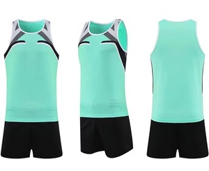 Conjunto de Camisetas y Pantalones Cortos Personalizados para Atletismo |   Camiseta Deportiva Sublimada y Pantalones Cortos Deportivos |   Uniforme Deportivo Ligero para - Product Image 2