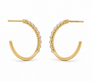 Aros de Oro Amarillo con Diamantes Cultivados en Laboratorio, Corte Brillante, para Mujer, para Bodas y Uso Diario, en Oro de 10K, 14K, 18K, Plata 925 y 935 - Product Image 4
