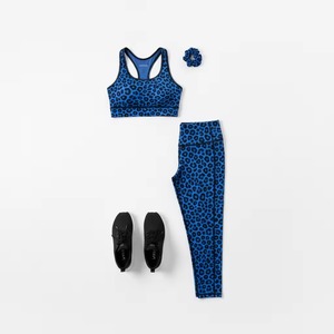 Women's leggings New Yoga Set Slim Fit Tracksuit Quick Dry Activewear for Running bra Workout <b>tights</b> Fitness wear Yoga Set - Product Image 5