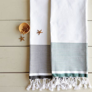 Manta Decorativa Tejida 100% Algodón con Borlas, Manta Boho para Sofá con Flecos - Product Image 6