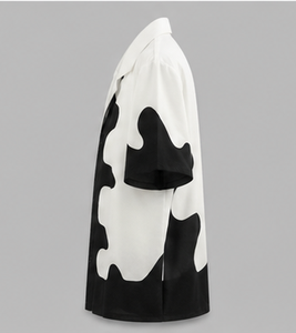 เสื้อเชิ้ตแขนสั้นผู้ชายแบบลำลอง ปกคอพับ เสื้อเชิ้ตฤดูร้อน - Product Image 4