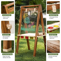 Pizarra Magnética de Doble Cara Montessori Personalizable de 10 Pulgadas, Pizarra de Dibujo de Madera para Niños, para Aula Preescolar