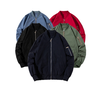 Chaquetas Bomber Unisex de Invierno, 100% Poliéster, Color Sólido, con Logotipo Personalizado, de la Mejor Calidad, Fabricante OEM - Product Image 1