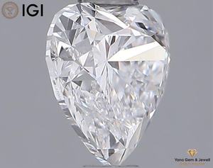 Diamant de laboratoire CVD certifié IGI, taille cœur, 1,00 carat, clarté VVS1, couleur D, pour un cadeau d'anneau idéal - Product Image 3