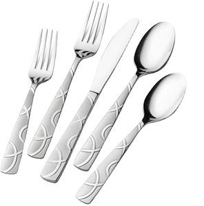 Ensemble de couverts métalliques de qualité alimentaire en acier inoxydable ensemble de couverts fantaisie lave-vaisselle sûr écologique ensemble de couverts en métal décor de table - Product Image 2