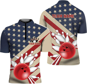 Polo-shirts personnalisés en sublimation avec logo, maillots de fléchettes entièrement sublimés, polo-shirts de bowling noirs respirants à séchage rapide - Product Image 1