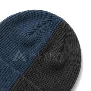 Pakistan Manufacturer Export Best Quality Wholesale Price Premium Design Comfortable Knitted Two CO 100% <b>Wool</b> Unisex <b>Beanie</b> - Product Image 5